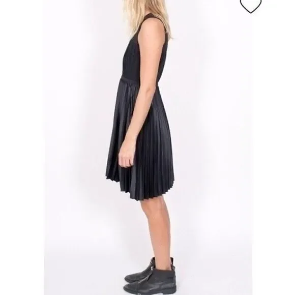 H&M Black Pleated Cocktail Party Dress Size Small - Picture 12 of 12